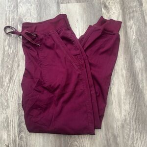 Med Couture Wine Women’s Double Cargo Pocket Jogger Scrub Pant